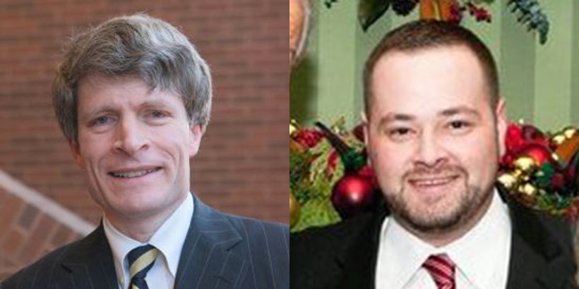 Left: Former Bush White House Counsel Richard Painter. Right: Scott Dworkin, Sr. Avisor to Democratic Coalition Against Trump