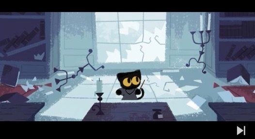 Google's Halloween Doodle Is An Addictive New Game You Can Play Right Meow HuffPost