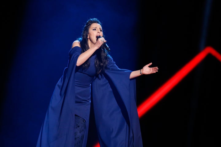 Jamala performing in Stockholm