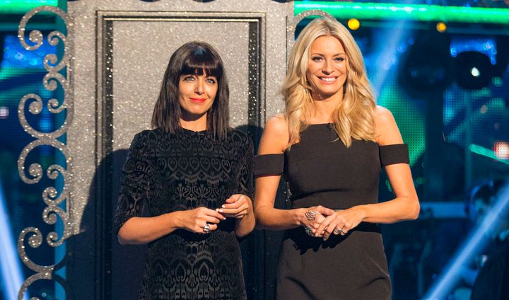 <strong>Claudia and Tess Daly</strong>
