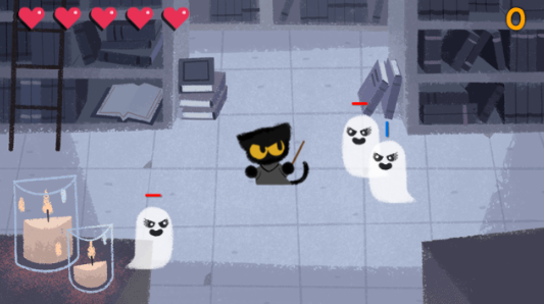 Google Doodle relaunches popular Halloween game Magic Cat Academy