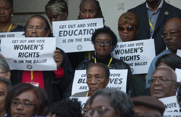 The North Carolina NAACP held a press conference to discuss voting rights and voter suppression on Oct. 28.