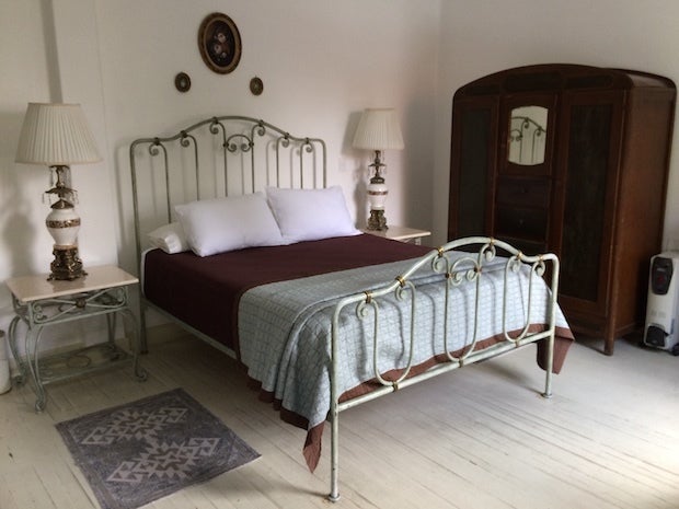 Antique furnishings in the Porfirio Suite at Condesa Haus hotel in Mexico City.