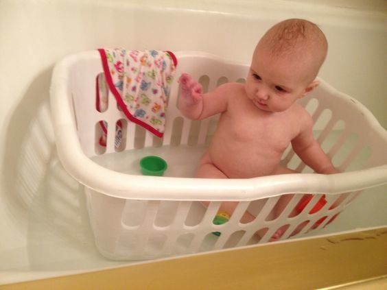 Slippery baby? Bath time hack 1