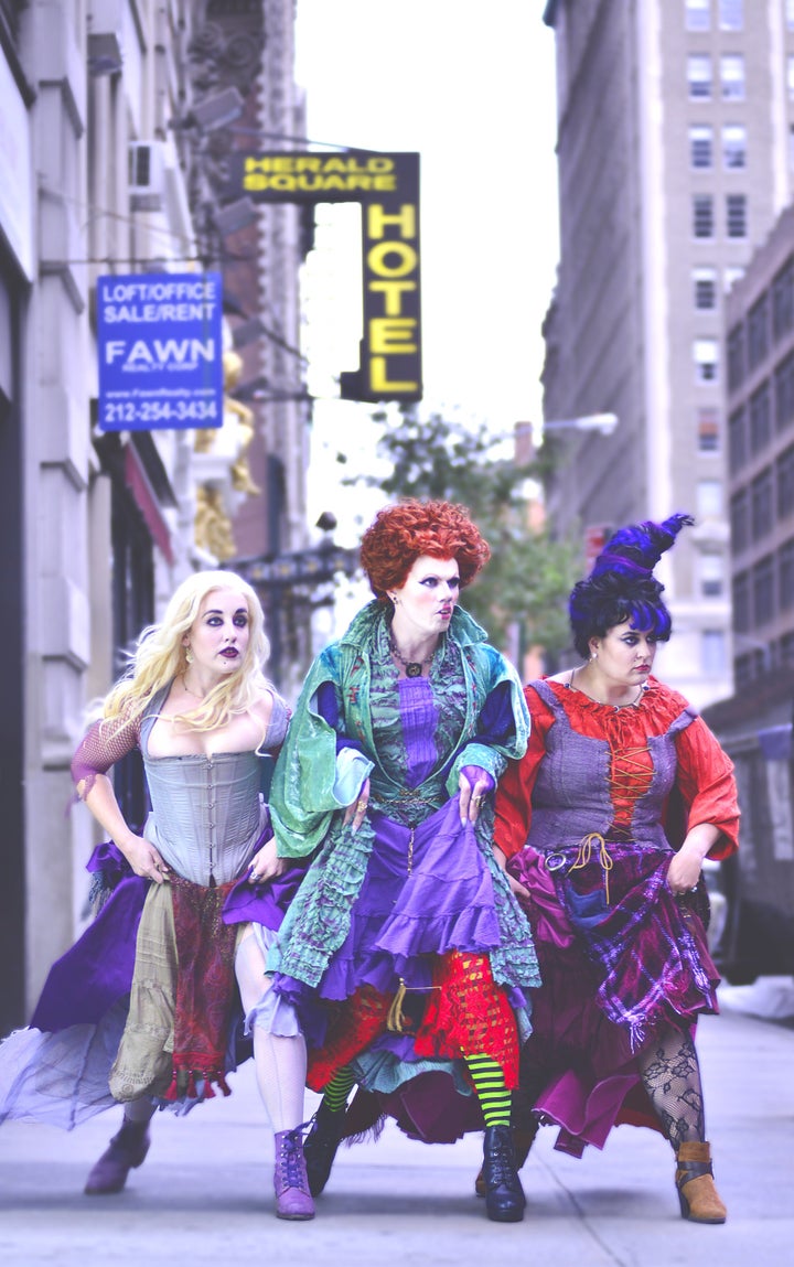 Sunday's show also featured Allison Robinson (left) as Sarah Sanderson and Amanda Williams Ware as Mary Sanderson.