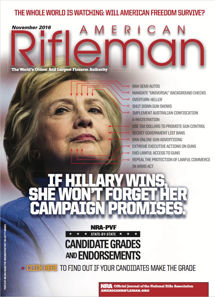The cover of the November 2016 issue of American Rifleman.