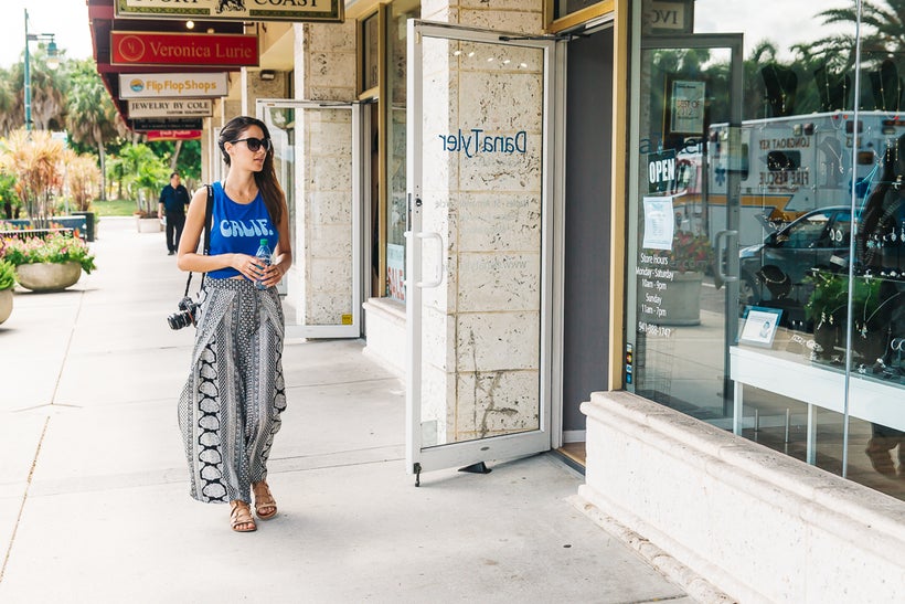 Shopping at St. Armands Circle in Sarasota