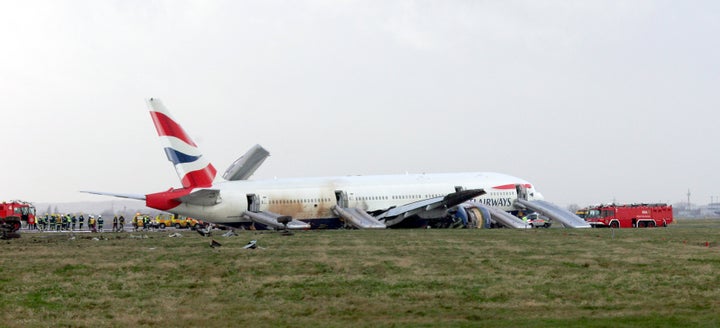 ASI's engineers work on the clean-up operation of a British Airways Boeing 777 that crashed just short of London's Heathrow Airport in 2008.