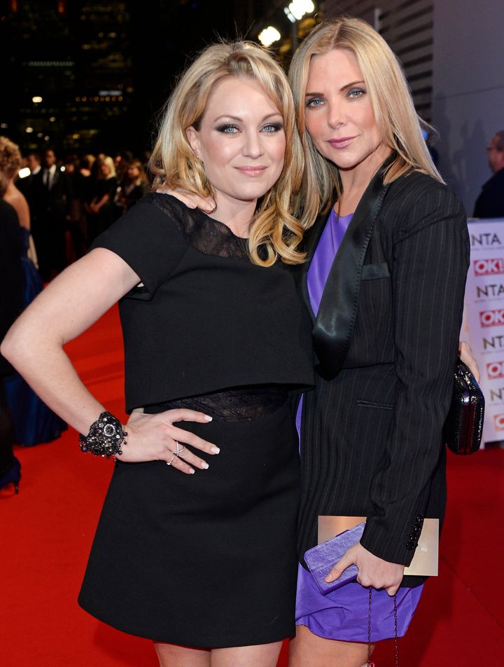 <strong>Rita Simons and Samantha Womack, who play Ronnie and Roxie Mitchell</strong>