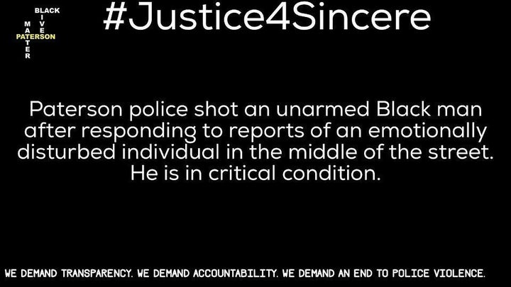 A screenshot of the Black Lives Matter petition to release more information about the shooting of Larry Bouie. “This is not an isolated incident,” said one local BLM leader.