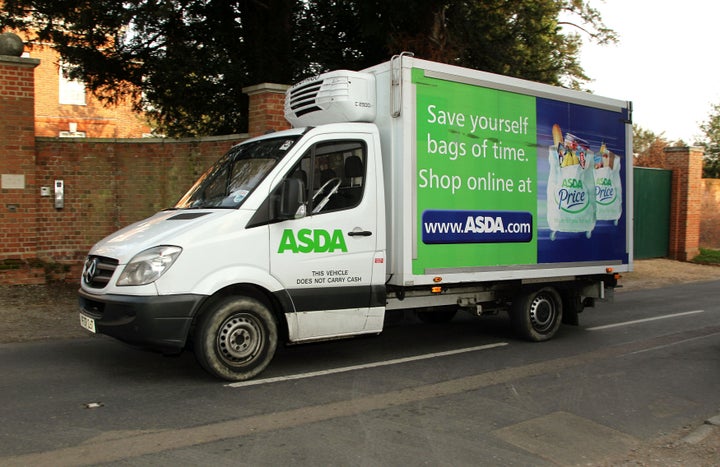 Crates used for Asda's home delivery service were found to be filthy