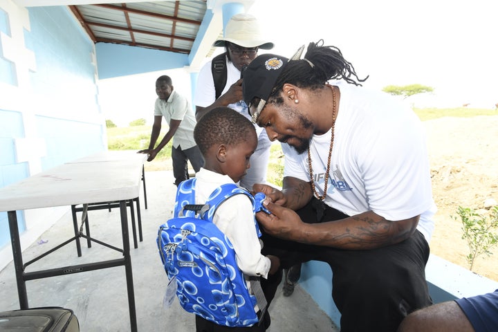 “I’ve always known that Marshawn is very big on helping the kids,” Tia Avril tells HuffPost. “He was like, ‘This is just a crazy experience to give them something like this.’”