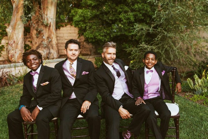 Mason, Kergan, Russ, and Marcus. Wedding Day, June 7, 2014. Sara + Ryan Photography