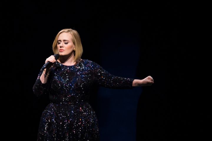 Adele as we're more used to seeing her