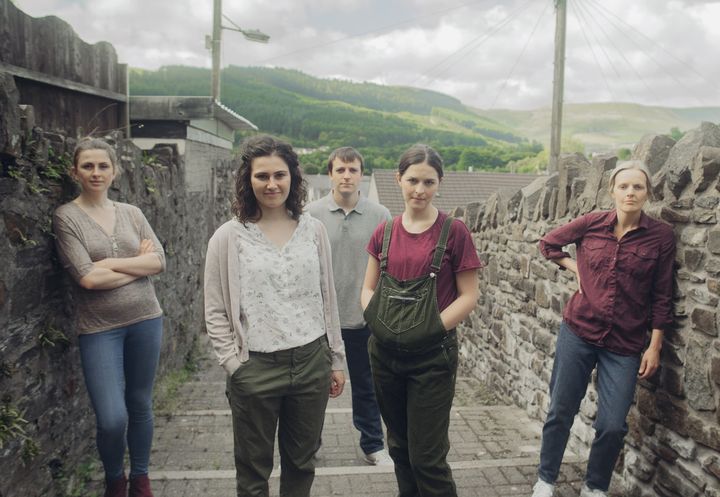 From left: Kate Elis, Anni Dafydd, Michael Humphreys, Gwenllian Higginson, and Rachael Boulton in “The Good Earth.”