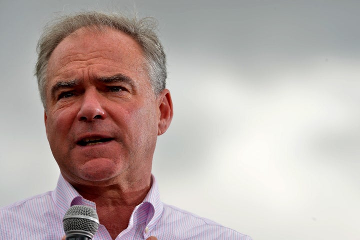MIAMI, FL - OCTOBER 24: Democratic vice presidential nominee U.S. Sen. Tim Kaine (D-VA) speaks during a campaign rally at Flo
