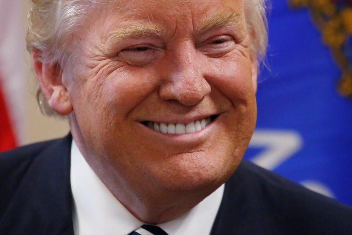 Republican presidential nominee Donald Trump attends a campaign roundtable with small business leaders in Altoona, Wisconsin, U.S. November 1, 2016.