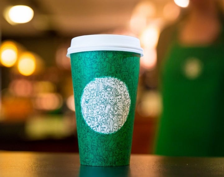 People Are Raging Mad That Starbucks Newest Cups Aren T Red Huffpost Life Starbucks Grren Christmas Mugs 2021
