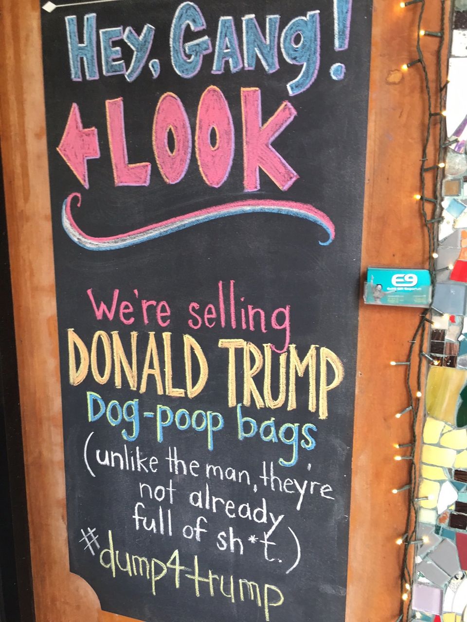 "We're selling Donald Trump dog-poop bags ..."