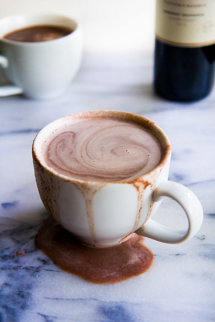 Red wine hot chocolate from food blogger immaEATthat