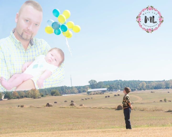 Releasing balloons for their dad is one of the kids' favorite traditions. 