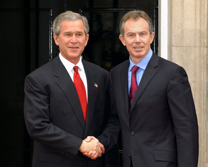 George Bush and Tony Blair