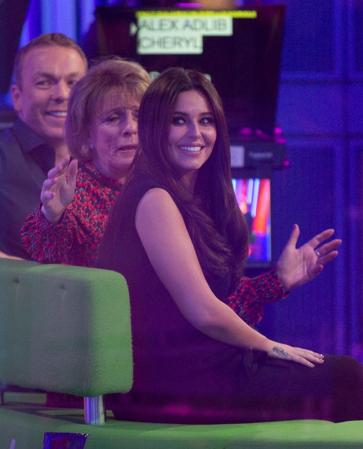 (Left to right) Chris Hoy, Esther Rantzan and Cheryl.