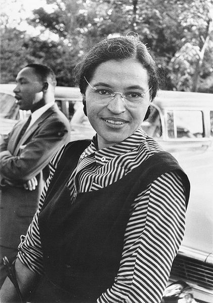 Rosa Parks with MLK