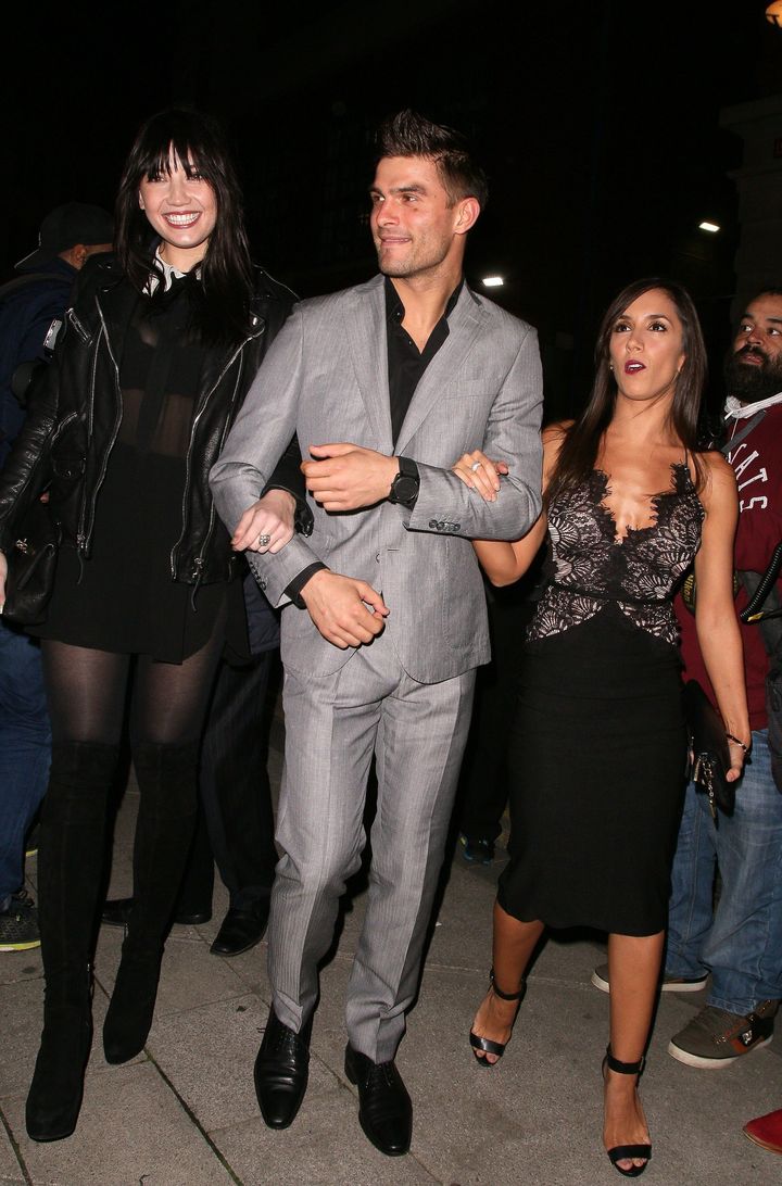 Daisy Lowe, Aljaz Skorjanec and Janette Manrara.