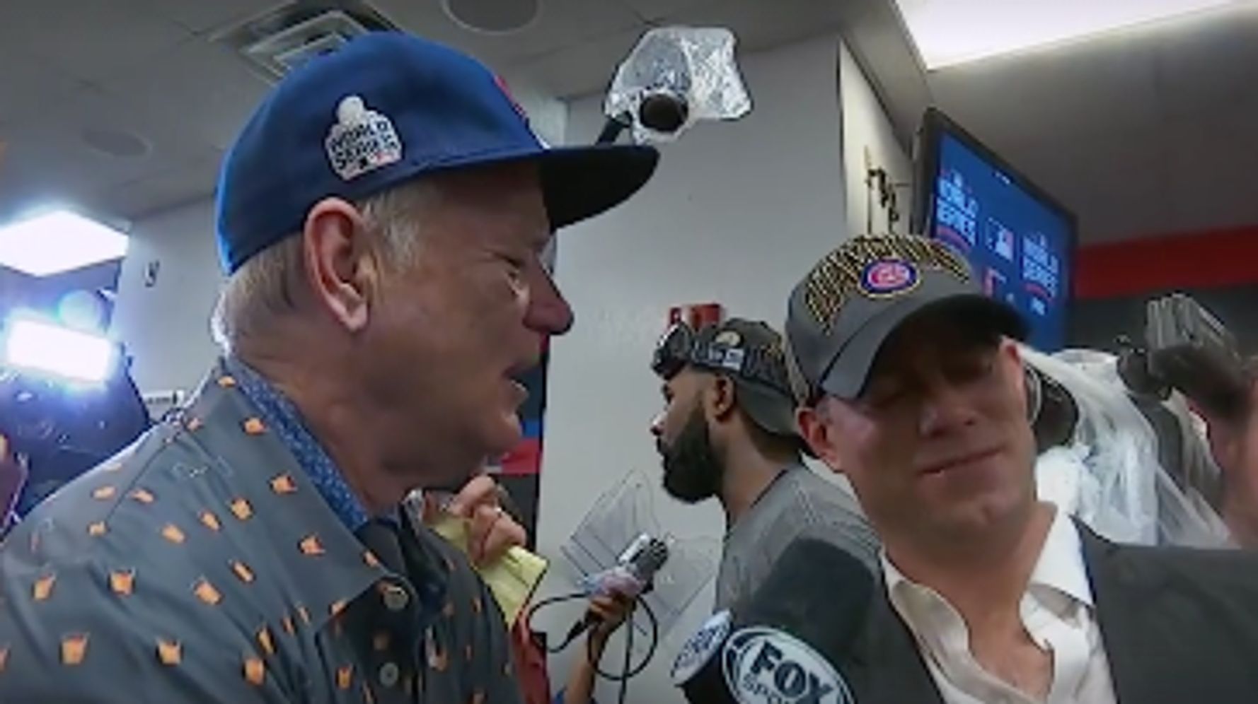 See Bill Murray Interview Chicago Cubs' Theo Epstein