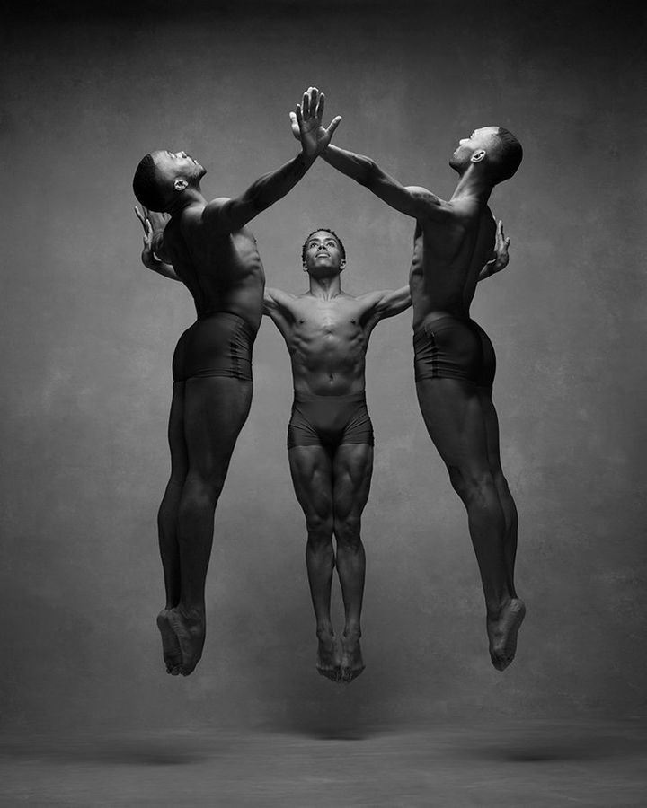 Michael Jackson Jr, Daniel Harder and Sean Aaron Carom of the Alvin Ailey American Dance Theatre.
