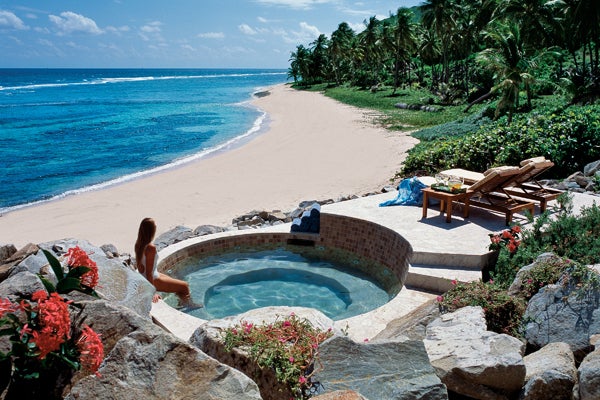 Your Own Private Island Wedding on Peter Island, British Virgin Islands: 1800 acres of a pristine Caribbean island tucked away in the magical BVI? Check. Gather up to 130 of your closest friends and family members for a yachtsman’s paradise on (complete with plenty of painkiller cocktails) featuring a private yacht charter from the airport or St.Thomas, meals, and all beer and house wine and liquors included for five nights. Not-to-be-missed: An unforgettable couple’s massage in an outdoor bohio overlooking the ocean.