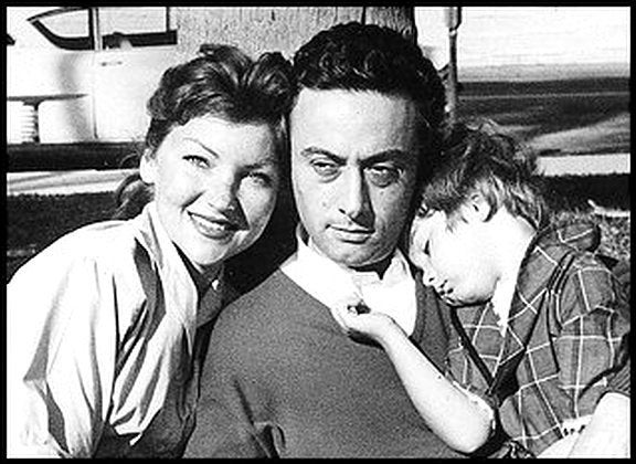 <p>Honey and Lenny Bruce with daughter Kitty.</p>