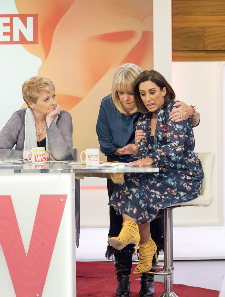 Linda Robson and Anne Diamond both came to Saira's side