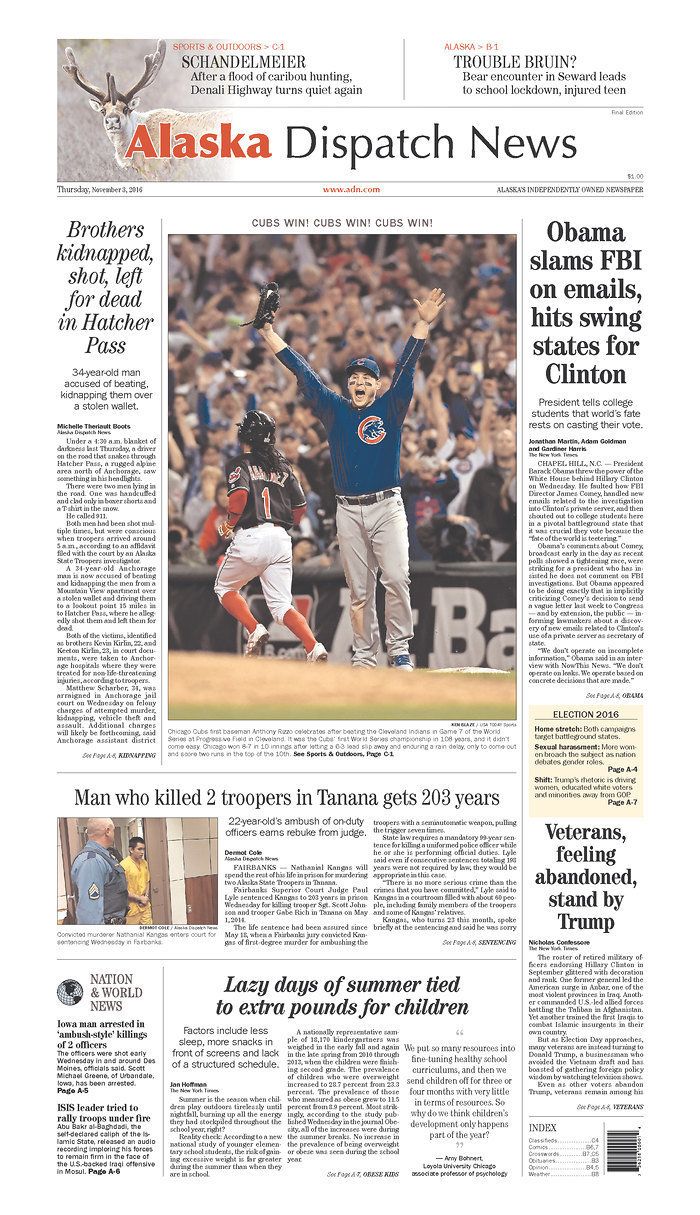 Archives: Read Tribune's front page story from Cubs' World Series win in  1908