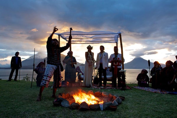 Traditional Mayan Wedding at Casa Palopo in San Antonio Palopo, Guatemala: Gaze. Enjoy. Repeat. That’s pretty much the name of the game at this private home renovated into a luxury boutique hotel that will have your nuptials take place overlooking breathtaking volcanoes and a tranquil lakefront. The ceremony will be conducted by a Mayan Shaman, complete with a personalized blessing and a fire pit to symbolize good fortune in the years to come from spirits. Back at the hotel, you’ll indulge in a candlelit ceremony where the mantra will turn to imbibe, enjoy, repeat as you dance the night away.