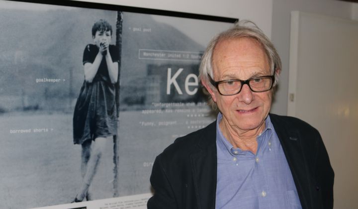 <strong>Ken Loach in his Soho offices while speaking to HuffPost UK</strong>