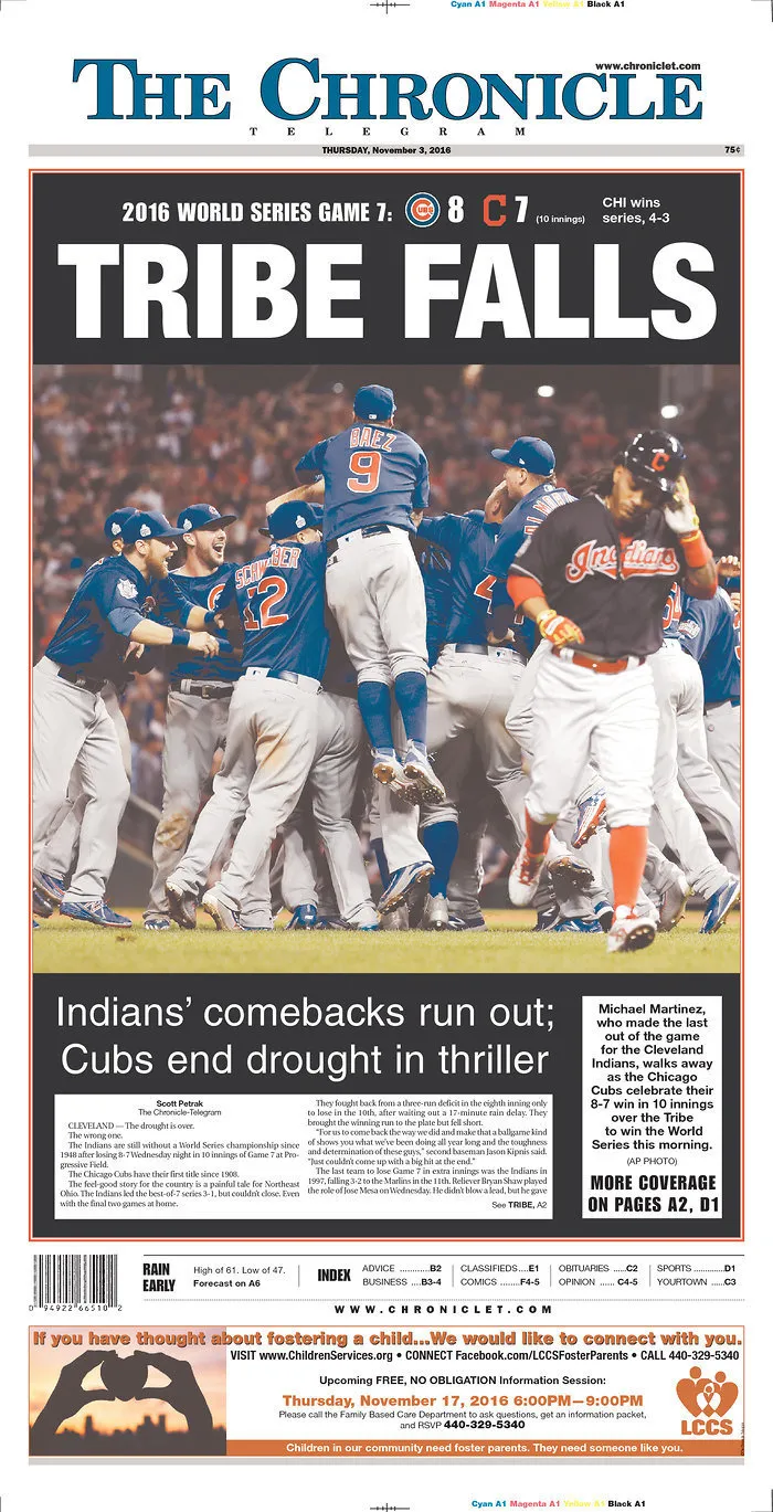 Archives: Read Tribune's front page story from Cubs' World Series win in  1908