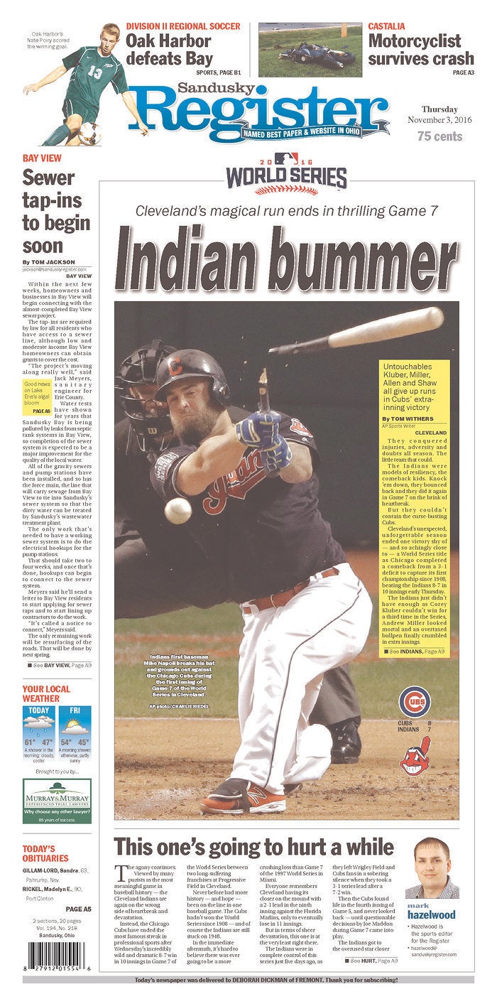 Chicago Cubs World Series newspaper front pages - Business Insider   Chicago cubs world series, Cubs world series, Chicago cubs posters