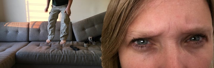 <p>This couch used to be nice.</p>