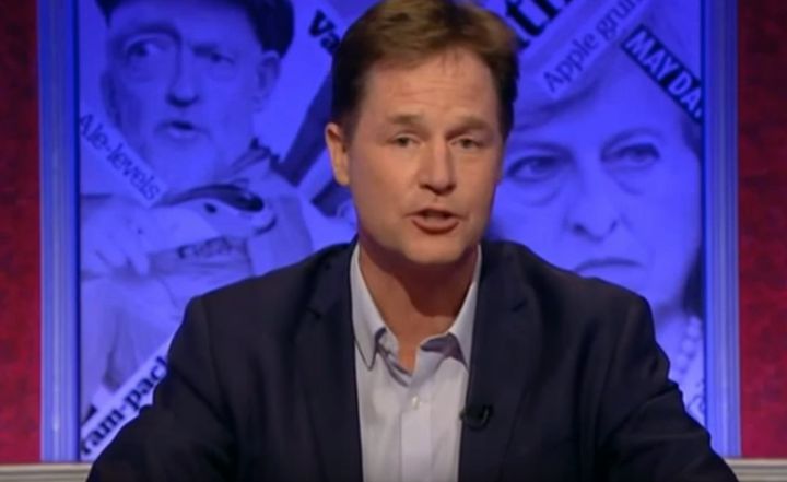 Nick Clegg hosted the BBC 1 programme on Friday October 7 this year