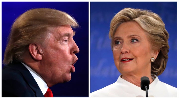 A combination photo shows Republican U.S. presidential nominee Donald Trump (L) and Democratic presidential nominee Hillary Clinton.