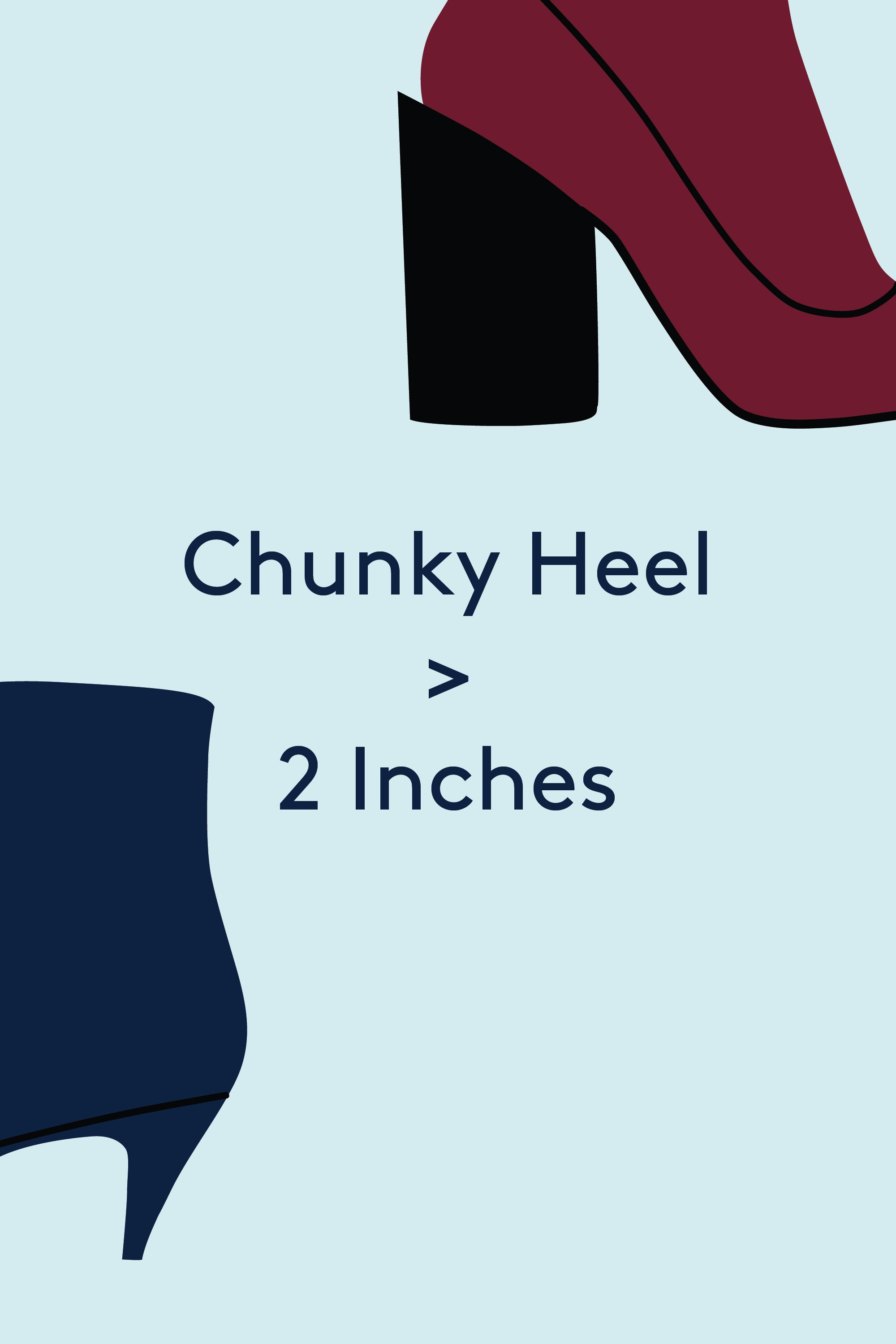 6 inch chunky heels