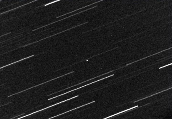 The dot in the center of this image is near-Earth asteroid 2016 VA, as it was viewed on Nov. 1, 2016 by the Virtual Telescope Project.