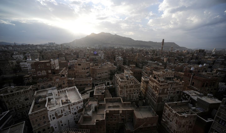 Sunrise in old Sanaa