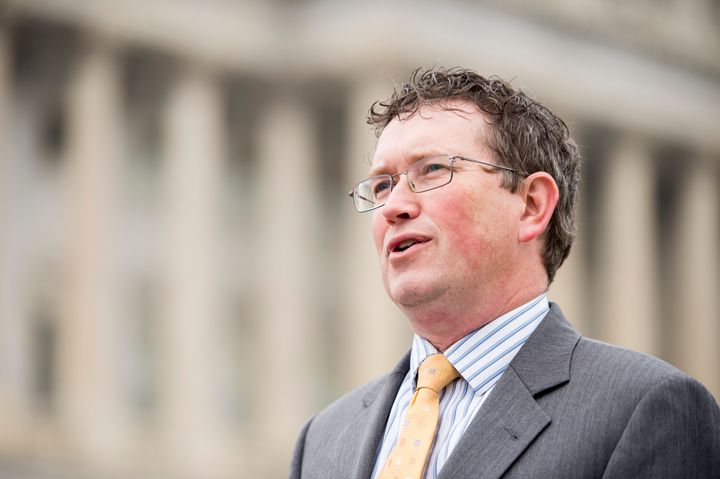 Rep. Thomas Massie (R-Ky.) said it would be "very difficult" for current House Speaker Paul Ryan (R-Wis.) to get his vote.