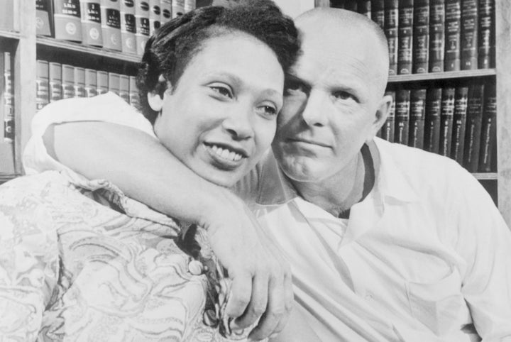 The real Mildred and Richard Loving, after the Supreme Court ruled unanimously that a Virginia law banning marriage between African Americans and Caucasians was unconstitutional.