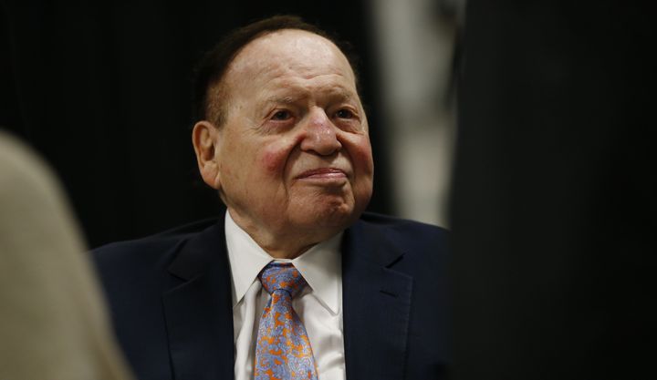 Casino billionaire Sheldon Adelson has given more than $20 million. He wants a ban on online gambling.