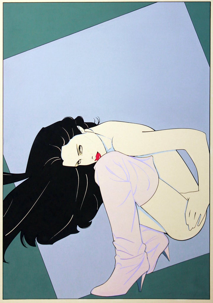  Patrick Nagel. Mixed media on illustration board. c. 1980 