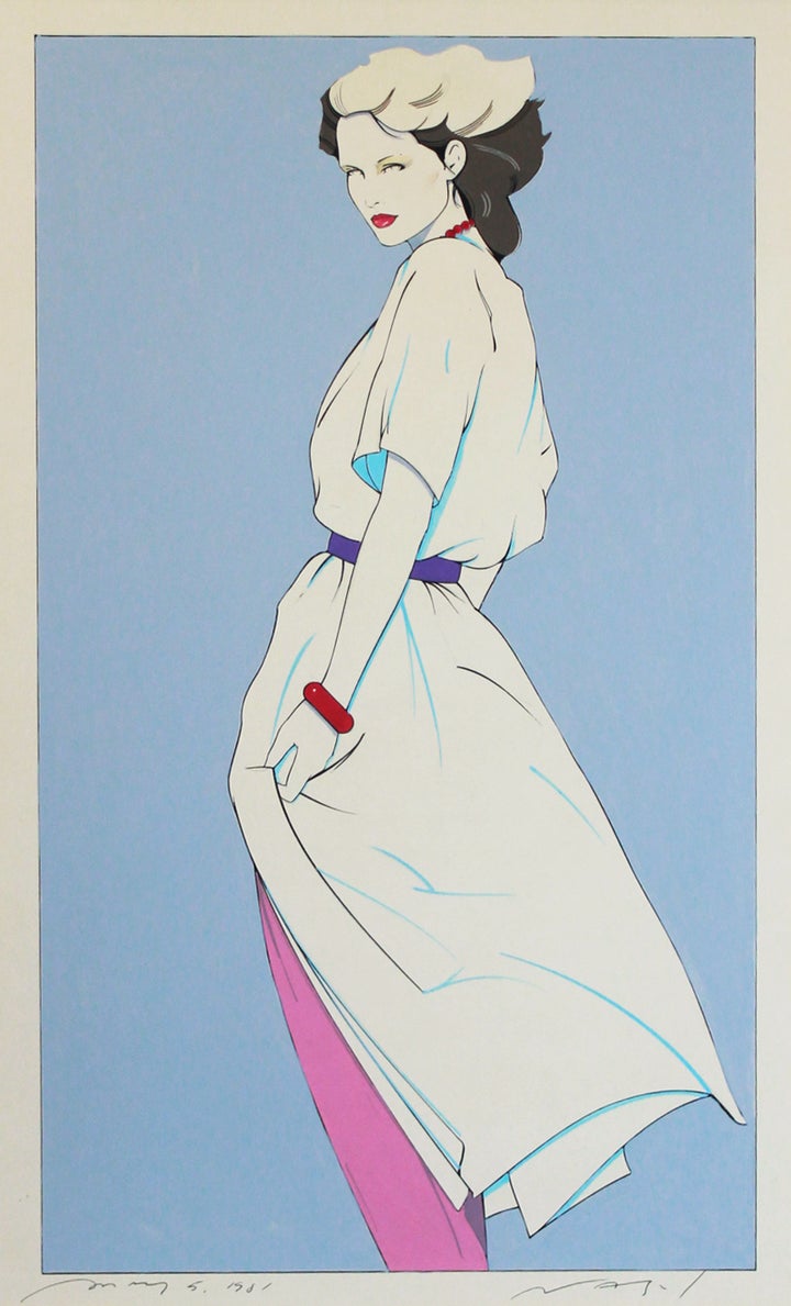  Patrick Nagel. Mixed media on illustration board. 1981 